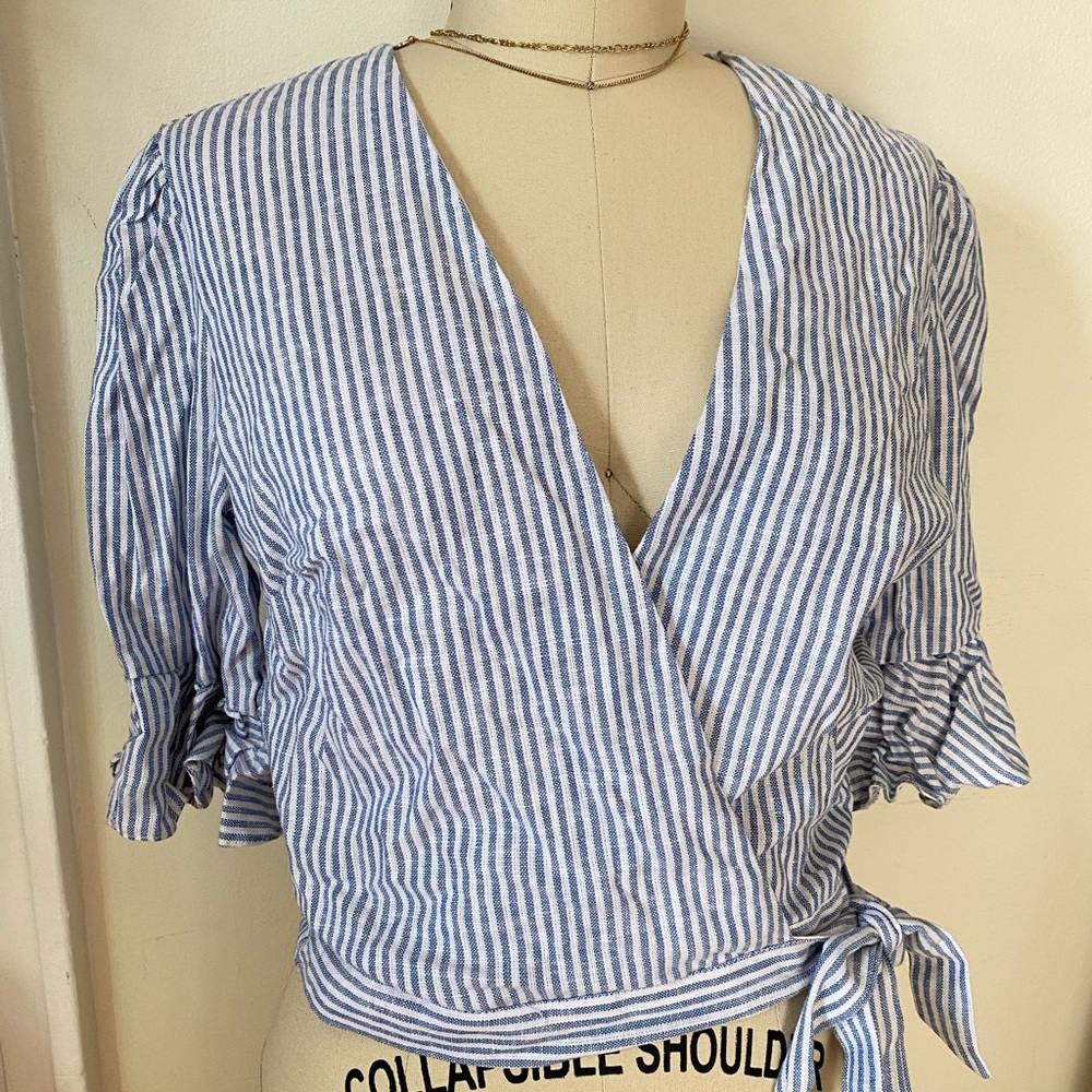 Selfridge Linen Top